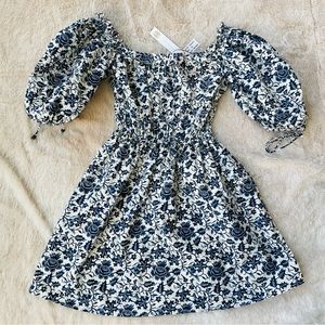 House of Harlow 1960 mini dress Floral with puffed sleeves size XS